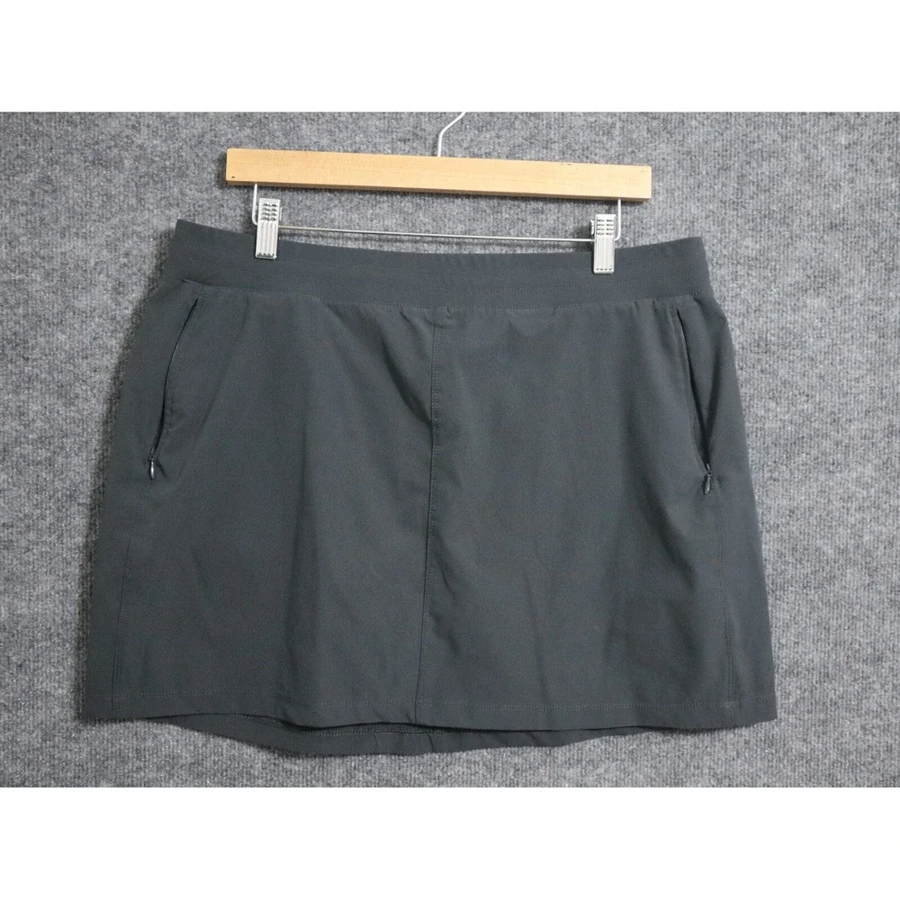 Kuhl Skirt Women Large Gray Freeflex Lined Skort Hiking Camping Fishing Golf EUC